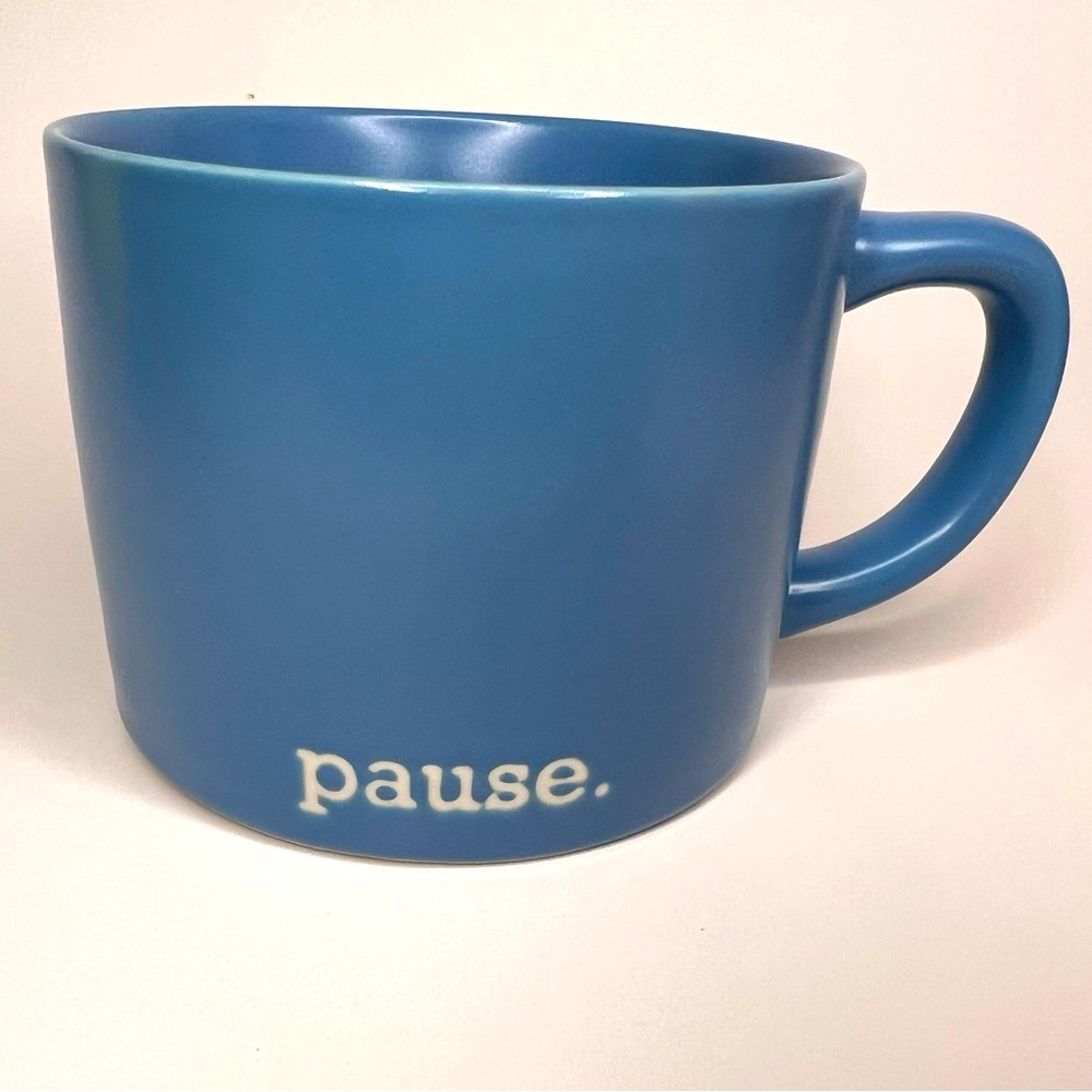 Pause Ceramic Blue Mug by Indigo